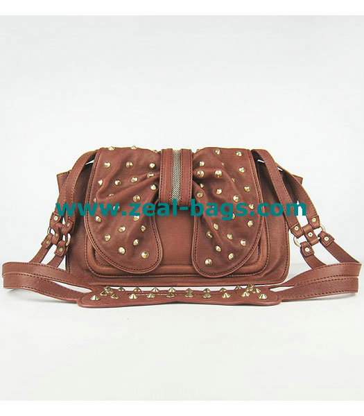 Cheap 3.1 Phillip Lim Edie Bow Studded Bag Light Coffee Replica - Click Image to Close